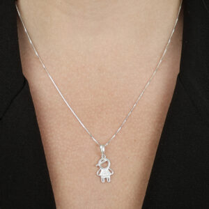 Colar Filho com Zircônia em Prata 925